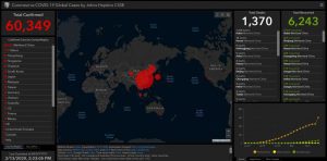 карта на коронавирус в реално време